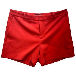 Banana Republic Women's Tailored City Shorts Stretch Size 12 Orange Pockets